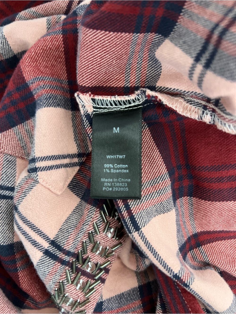 Shyanne Embellished Flannel Shirt - Picture 8 of 8